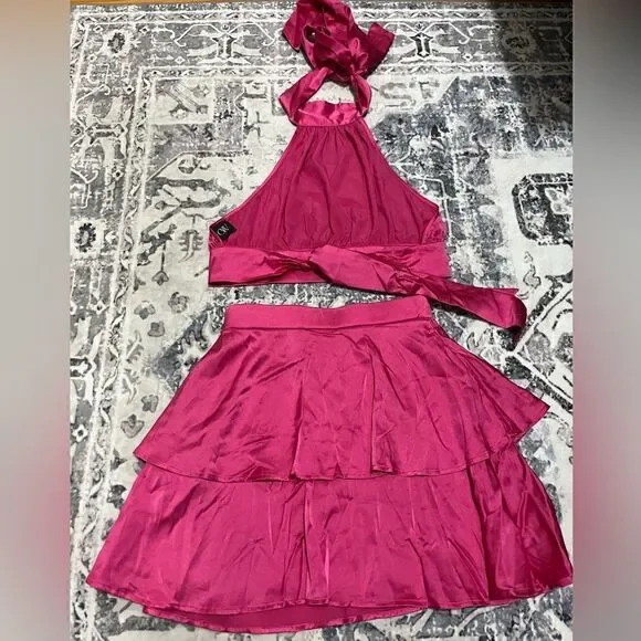 REVOLVE Pink Skirt Set - Picture 5 of 9